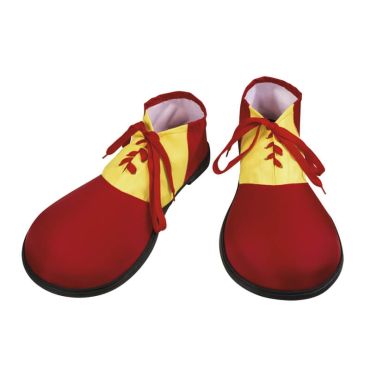 Chaussures de Clown à Lacets - Rouge et Jaune Chaussures de Clown à Lacets - Rouge et Jaune