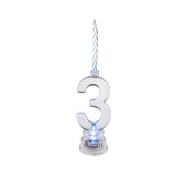 Bougie Led Chiffre 3