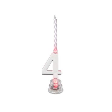 Bougie Led Chiffre 4 Bougie Led Chiffre 4