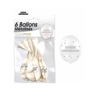 6-Ballons-Baudruche-Métallisés-Joyeux-Anniversaire-Blanc|jourdefete.com 6-Ballons-Baudruche-Métallisés-Joyeux-Anniversaire-Blanc|jourdefete.com
