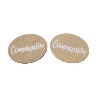 6 décorations de table à parsemer en bois naturel - Communion | jourdefete.com 6 décorations de table à parsemer en bois naturel - Communion | jourdefete.com