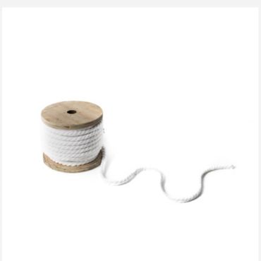 Bobine de Cordelette - Blanc - 5mm Bobine de Cordelette - Blanc - 5mm