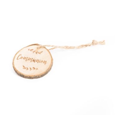 Sachet de 4 Rondins "Communion" avec Ficelle Sachet de 4 Rondins "Communion" avec Ficelle