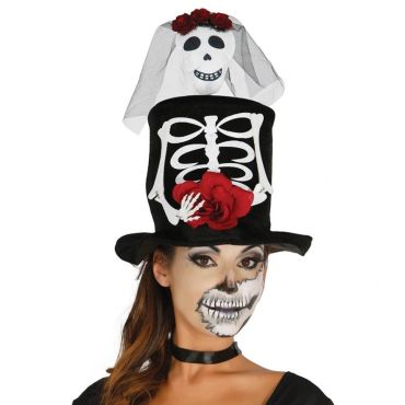 Chapeau Day Of The Dead Mariée Chapeau Day Of The Dead Mariée