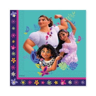 Ce lot de 20 serviettes en papier FSC® - 33 x 33 cm - Encanto™ va embellir votre anniversaire | jourdefete.com Ce lot de 20 serviettes en papier FSC® - 33 x 33 cm - Encanto™ va embellir votre anniversaire | jourdefete.com