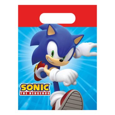 Un lot de 4 sachets en papier afin de faire des cadeaux aux enfants lors de l'anniversaire Sonic | jourdefete.com Un lot de 4 sachets en papier afin de faire des cadeaux aux enfants lors de l'anniversaire Sonic | jourdefete.com