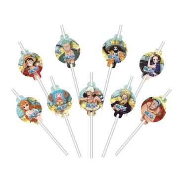 Ce lot de 9 pailles médaillon en papier à l’effigie de Luffy et de son équipage sera parfait sur la table lors de l’anniversaire "One Piece ®" de votre enfant | jourdefete.com Ce lot de 9 pailles médaillon en papier à l’effigie de Luffy et de son équipage sera parfait sur la table lors de l’anniversaire "One Piece ®" de votre enfant | jourdefete.com