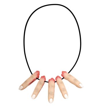 Accessoire de Déguisement Collier 5 Doigts Coupés