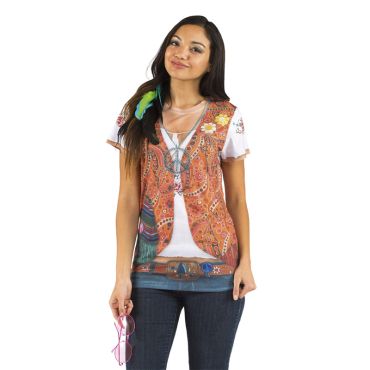 Tee-shirt "Hippie" - Taille au choix Tee-shirt "Hippie" - Taille au choix
