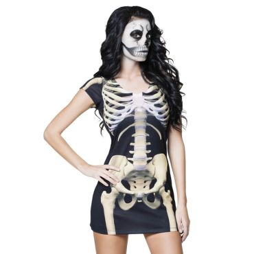 Tee-shirt "Squelette" Femme - Taille au Choix Tee-shirt "Squelette" Femme - Taille au Choix