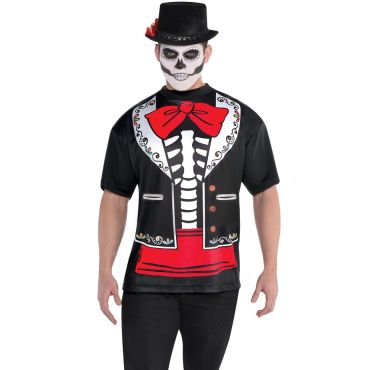Tee-Shirt Day Of The Dead Homme - XL Tee-Shirt Day Of The Dead Homme - XL