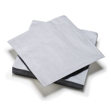 20 Serviettes en Papier - Argent 20 Serviettes en Papier - Argent