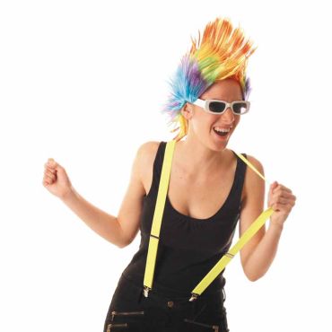 Bretelles Fluo - Jaune - Adulte Bretelles Fluo - Jaune - Adulte