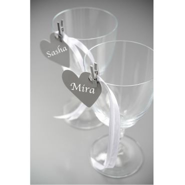24 Mini Pinces en Bois - Argent 24 Mini Pinces en Bois - Argent