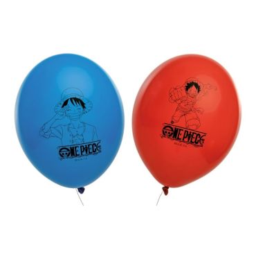 Ce lot de 6 ballons rouges et bleus seront la déco qu’il vous faut pour la salle d’anniversaire "One Piece ®" de votre enfant | jourdefete.com Ce lot de 6 ballons rouges et bleus seront la déco qu’il vous faut pour la salle d’anniversaire "One Piece ®" de votre enfant | jourdefete.com