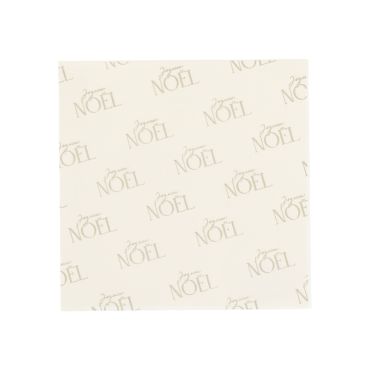 Serviettes en papier crème motif lettrage Joyeux Noël or collection Noël au Chalet 33x33cm | jourdefete.com
