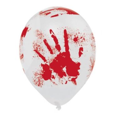 6 Ballons de Baudruches "Halloween Sanglant" 6 Ballons de Baudruches "Halloween Sanglant"
