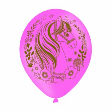 Sachet de 6 ballons Licorne Magique - Rose Sachet de 6 ballons Licorne Magique - Rose