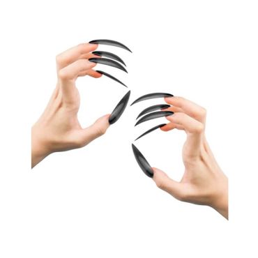 10 faux ongles de sorcieres longs et noirs | jourdefete.com 10 faux ongles de sorcieres longs et noirs | jourdefete.com