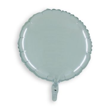 ballon en aluminium rond métallisé argent de 45 cm | jourdefete.com