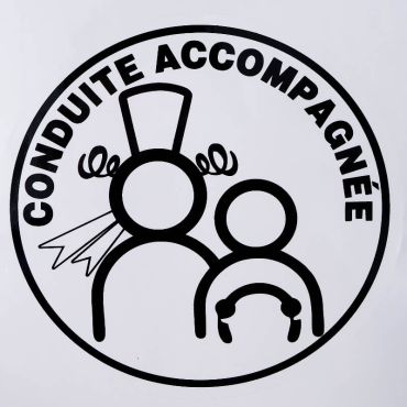 Sticker autocollant breton conduite accompagnée