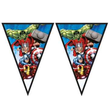 Guirlande fanions Avengers avec Hulk, Thor, Captain America et Iron Man | jourdefete.com Guirlande fanions Avengers avec Hulk, Thor, Captain America et Iron Man | jourdefete.com
