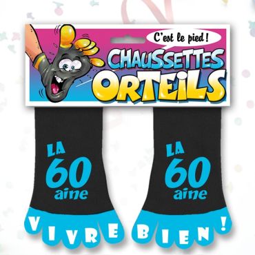 Chaussette à Orteil Anniversaire 60 ans Chaussette à Orteil Anniversaire 60 ans