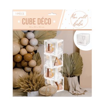 Cube déco pour Baby Shower | jourdefete.com Cube déco pour Baby Shower | jourdefete.com