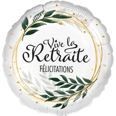 Gonflez et accrochez ce superbe ballon avec écrit "Vive la Retraite" lors de votre événement | jourdefete.com
