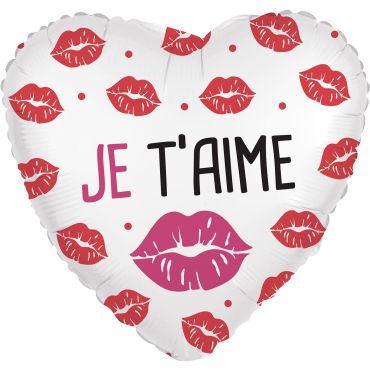 Ballon cœur Je t’aime rouge et blanc Saint-Valentin | jourdefete.com Ballon cœur Je t’aime rouge et blanc Saint-Valentin | jourdefete.com