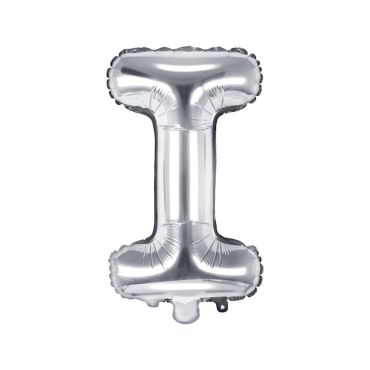 Ballon lettre "I" argent 35 cm pour décoration festive | jourdefete.com