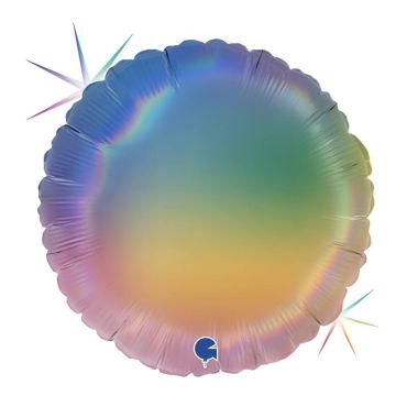 ballon aluminium holographique rond arc-en-ciel de 46 cm | jourdefete.com ballon aluminium holographique rond arc-en-ciel de 46 cm | jourdefete.com