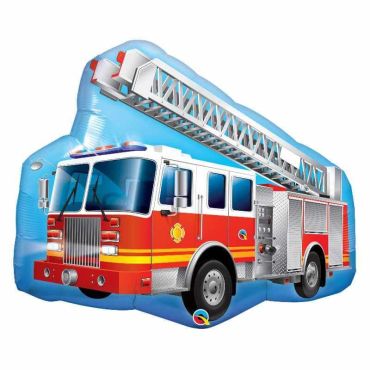 Ballon Hélium Camion de Pompier - 90 cm Ballon Hélium Camion de Pompier - 90 cm