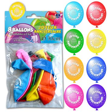 Ballons de Baudruche Joyeux Anniversaire Ballons de Baudruche Joyeux Anniversaire