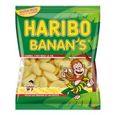 Bonbons Haribo Banan’s jaunes au goût de banane | jourdefete.com Bonbons Haribo Banan’s jaunes au goût de banane | jourdefete.com