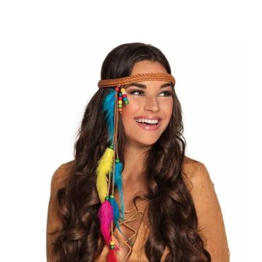 Bandeau Hippie avec Plumes Femme Bandeau Hippie avec Plumes Femme