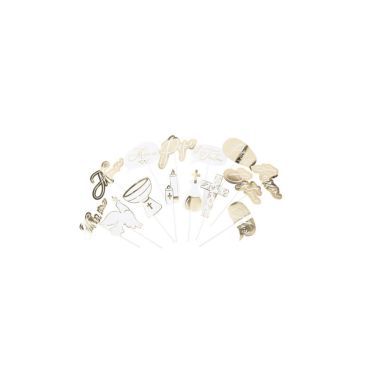 Kit Photobooth Baptême Jolis Brins Blanc Et Or 14 Pièces | jourdefete.com Kit Photobooth Baptême Jolis Brins Blanc Et Or 14 Pièces | jourdefete.com