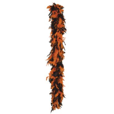Boa Plumes Orange et Noir Boa Plumes Orange et Noir