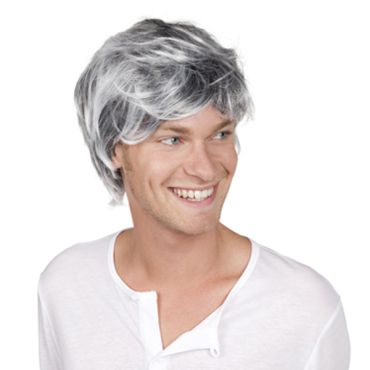 Perruque Poivre et Sel Coupe Courte Homme Perruque Poivre et Sel Coupe Courte Homme
