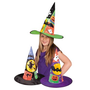 Chapeau de Sorcière Enfant coloris au choix Chapeau de Sorcière Enfant coloris au choix