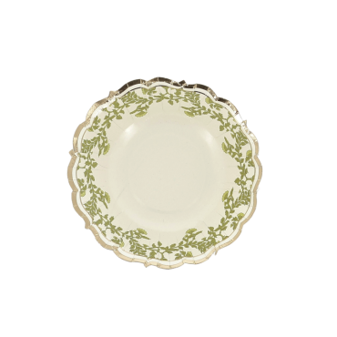 Bols Botanica Verde 13,5 cm crème, pistache et or – lot de 8 | jourdefete.com Bols Botanica Verde 13,5 cm crème, pistache et or – lot de 8 | jourdefete.com