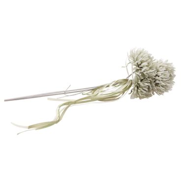Bouquet de 3 Scabieuses avec rubans - Couleur Vert sauge Bouquet de 3 Scabieuses avec rubans - Couleur Vert sauge