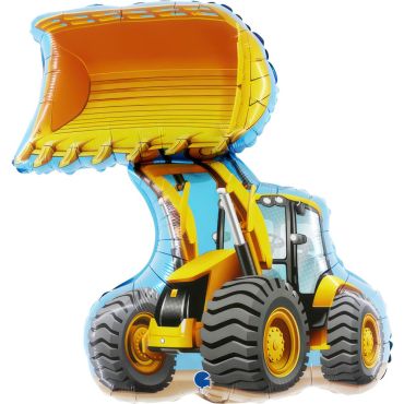 Ballon bulldozer jaune 32 pouces pour fête chantier ou véhicules | jourdefete.com Ballon bulldozer jaune 32 pouces pour fête chantier ou véhicules | jourdefete.com