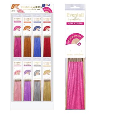 Assortiment de 8 éventails colorés et pailletés avec messages humoristiques pour faire la fête | jourdefete.com Assortiment de 8 éventails colorés et pailletés avec messages humoristiques pour faire la fête | jourdefete.com