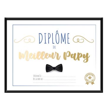 Cadre diplôme du meilleur papy | jourdefete.com Cadre diplôme du meilleur papy | jourdefete.com