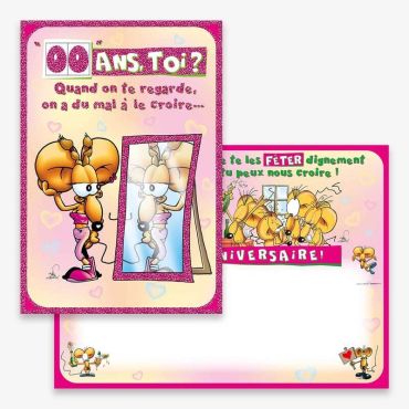 Carte d’Anniversaire Grand Format avec Enveloppe - Féminin | jourdefete.com Carte d’Anniversaire Grand Format avec Enveloppe - Féminin | jourdefete.com
