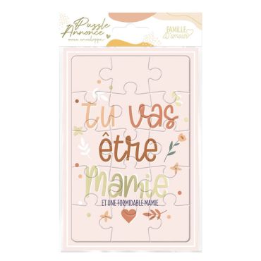 Un beau puzzle qui annonce à votre mère qu'elle va devenir mamie | jourdefete.com