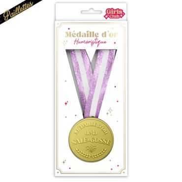 Médaille d’Or avec ruban pailleté | jourdefete.com Médaille d’Or avec ruban pailleté | jourdefete.com