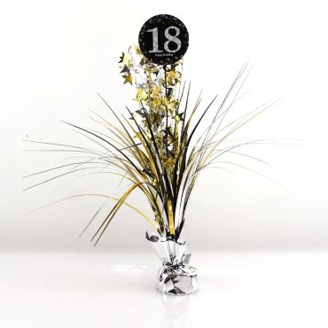 Centre de Table Palmier 18 Ans - Argent / Or Centre de Table Palmier 18 Ans - Argent / Or