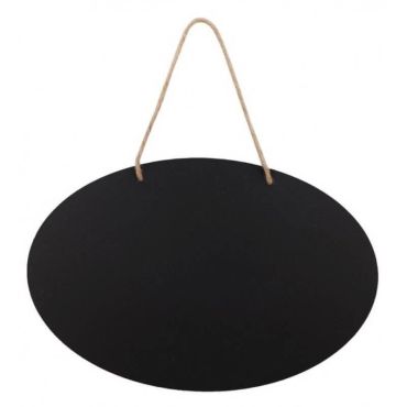 Lot de 3 ardoises en carton ovales de 30 cm | jourdefete.com